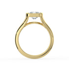 The Gabriella Ring - Radiant Bezel with Split Band