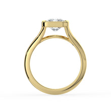The Gabriella Ring - Radiant Bezel with Split Band