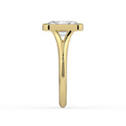 The Gabriella Ring - Radiant Bezel with Split Band