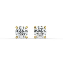 The Althea Earrings - 4 Claw Round Cut Studs