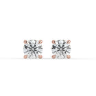 The Althea Earrings - 4 Claw Round Cut Studs