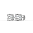 The Althea Earrings - 4 Claw Round Cut Studs