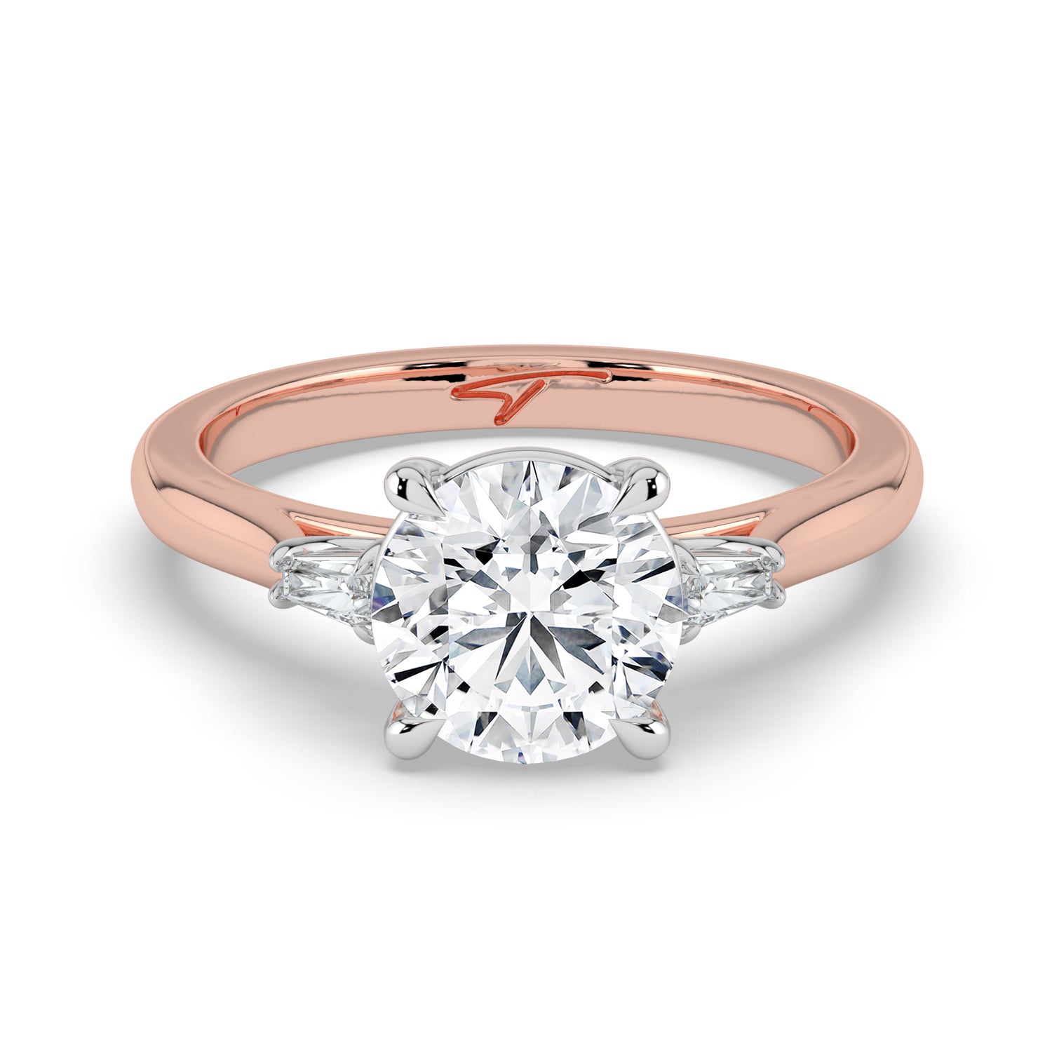 The Maia Ring - Round & Baguette Trilogy