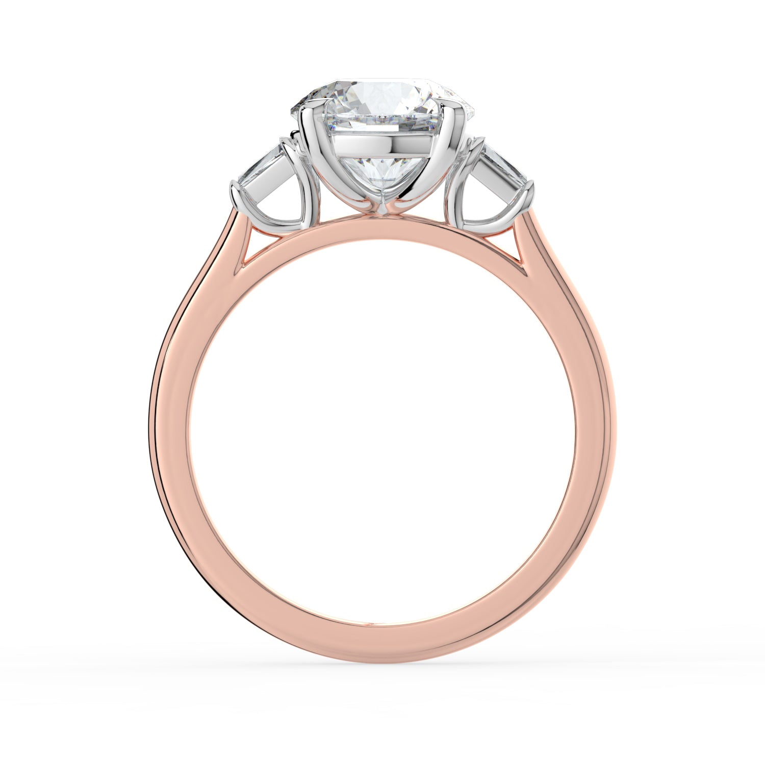 The Maia Ring - Round & Baguette Trilogy