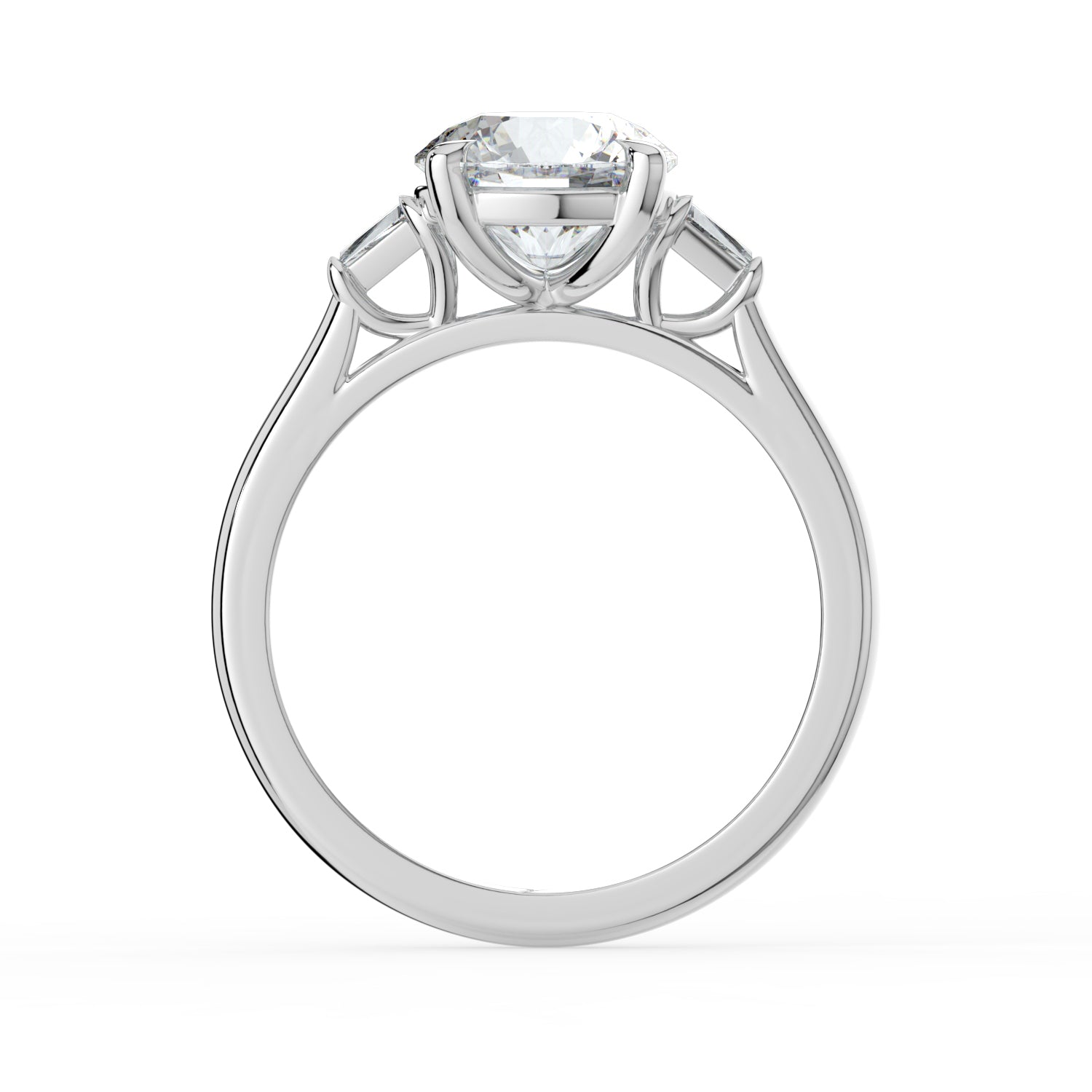 The Maia Ring - Round & Baguette Trilogy
