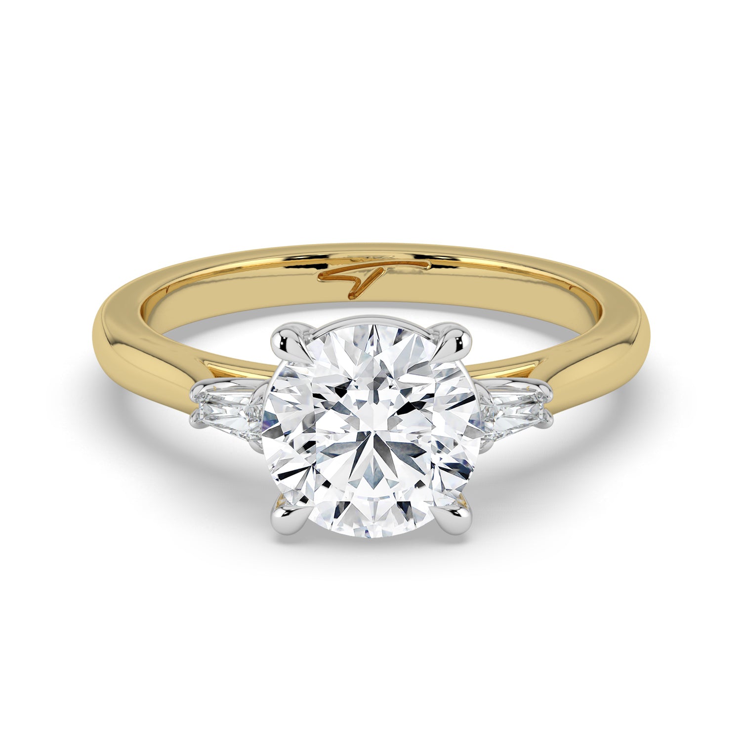 The Maia Ring - Round & Baguette Trilogy