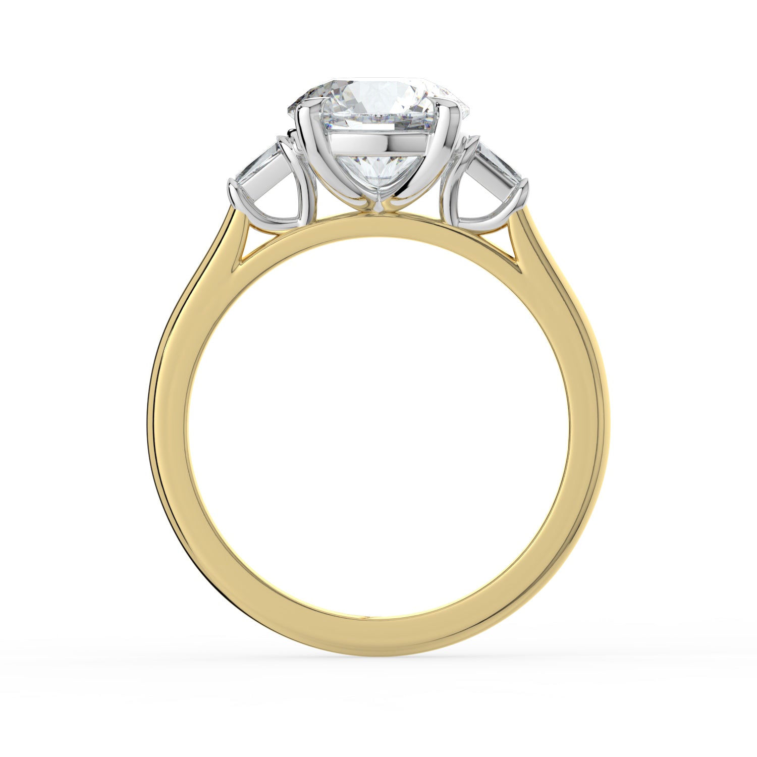 The Maia Ring - Round & Baguette Trilogy