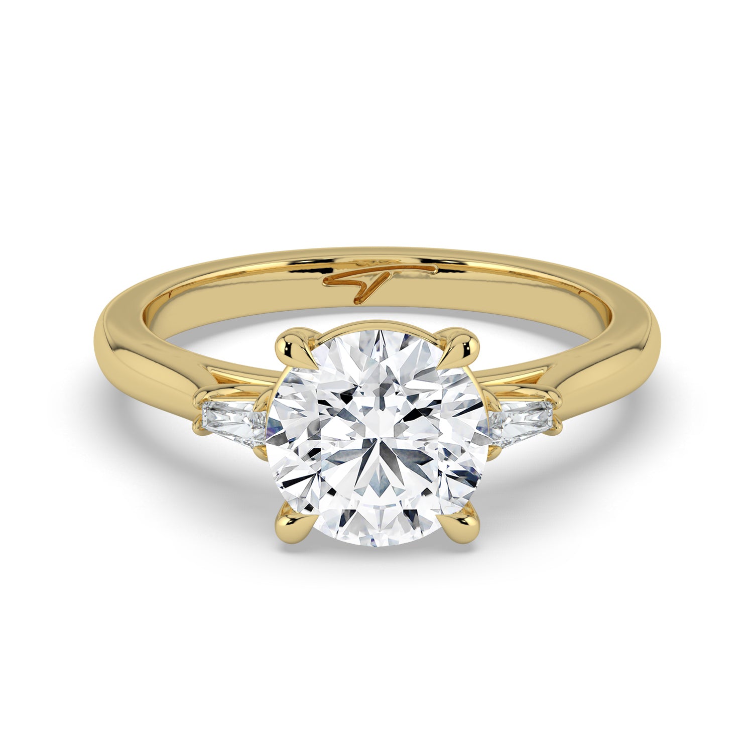 The Maia Ring - Round & Baguette Trilogy