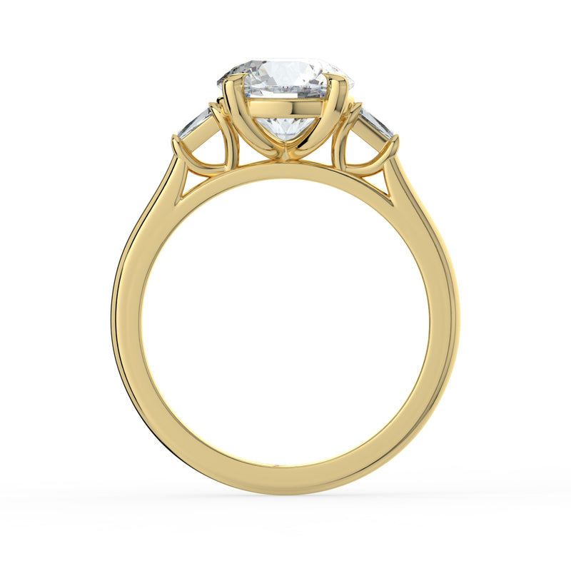 The Maia Ring - Round & Baguette Trilogy