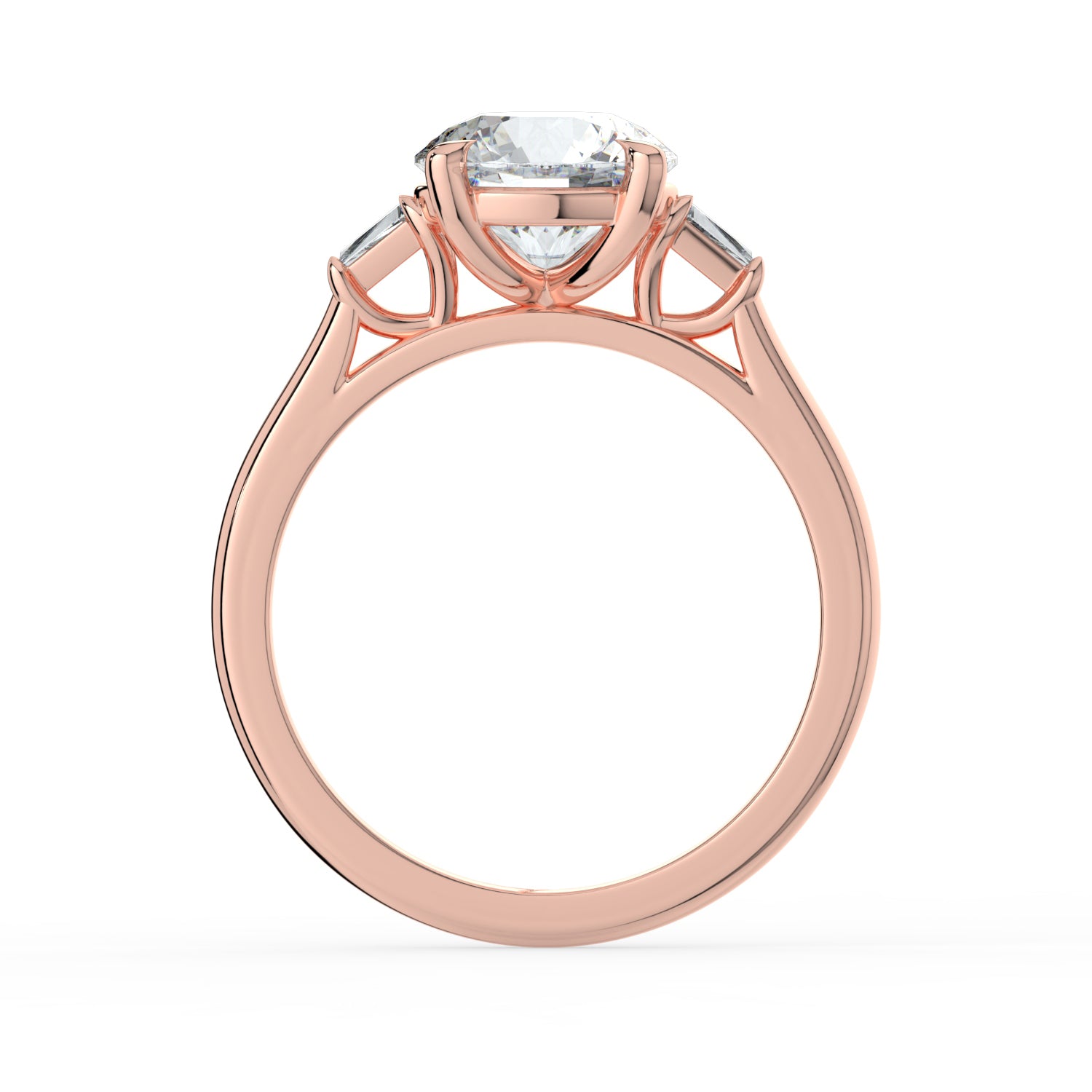 The Maia Ring - Round & Baguette Trilogy