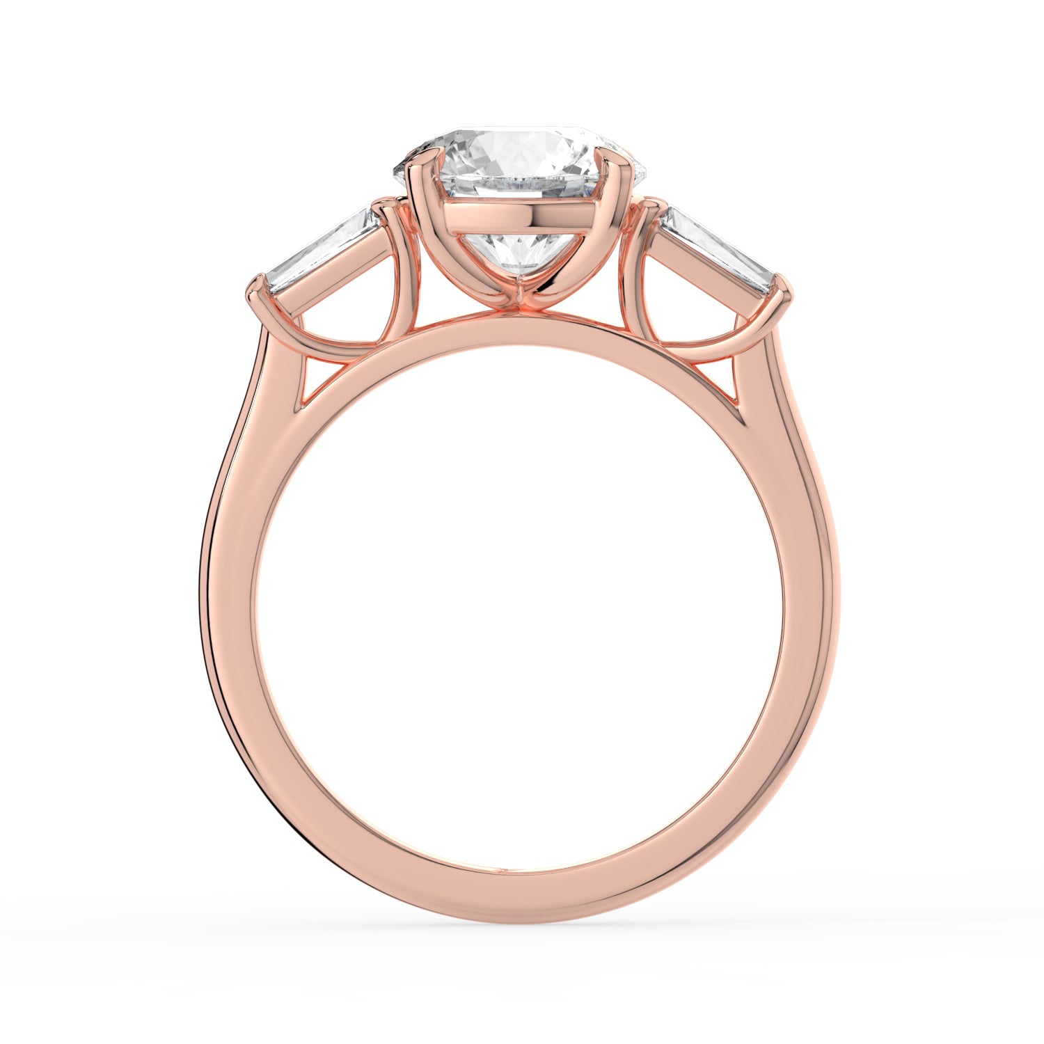 The Maia Ring - Round & Baguette Trilogy