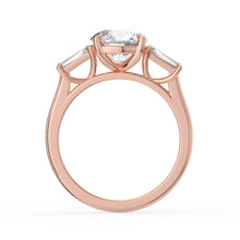 The Maia Ring - Round & Baguette Trilogy