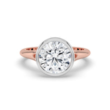 The Gabriella Ring - Round Bezel with Split Band