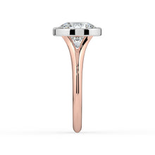 The Gabriella Ring - Round Bezel with Split Band