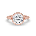 The Gabriella Ring - Round Bezel with Split Band