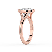 The Gabriella Ring - Round Bezel with Split Band