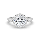 The Gabriella Ring - Round Bezel with Split Band