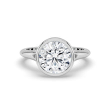 The Gabriella Ring - Round Bezel with Split Band