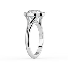 The Gabriella Ring - Round Bezel with Split Band