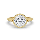 The Gabriella Ring - Round Bezel with Split Band
