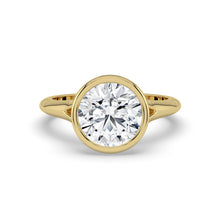 The Gabriella Ring - Round Bezel with Split Band