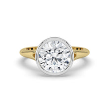 The Gabriella Ring - Round Bezel with Split Band