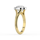 The Gabriella Ring - Round Bezel with Split Band
