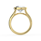 The Gabriella Ring - Round Bezel with Split Band