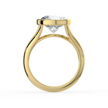 The Gabriella Ring - Round Bezel with Split Band
