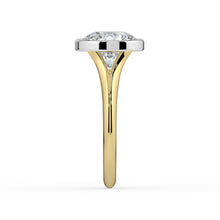 The Gabriella Ring - Round Bezel with Split Band