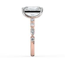 The Vega Ring - Radiant with Marquise & Round Accents