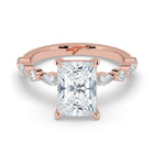 The Vega Ring - Radiant with Marquise & Round Accents