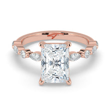 The Vega Ring - Radiant with Marquise & Round Accents