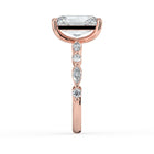 The Vega Ring - Radiant with Marquise & Round Accents