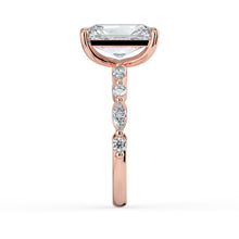 The Vega Ring - Radiant with Marquise & Round Accents