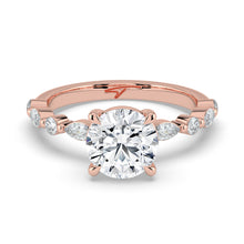 The Vega Ring - Round with Marquise & Round Accents