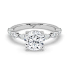 The Vega Ring - Round with Marquise & Round Accents
