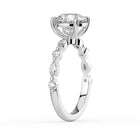 The Vega Ring - Round with Marquise & Round Accents