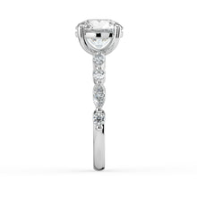 The Vega Ring - Round with Marquise & Round Accents