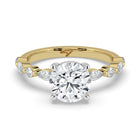 The Vega Ring - Round with Marquise & Round Accents