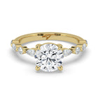 The Vega Ring - Round with Marquise & Round Accents