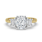 The Selene Ring — Cushion & Trapezoid Trilogy Lab-Grown Diamond Engagement Ring | The Jewel Concierge