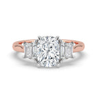 The Selene Ring — Cushion & Trapezoid Trilogy Lab-Grown Diamond Engagement Ring | The Jewel Concierge