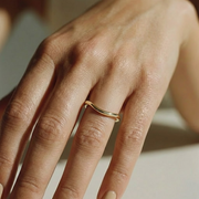 The Solis Ring — Plain Curved Wedding Band | The Jewel Concierge