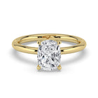 The Nova Ring - Elongated Cushion Solitaire
