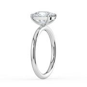 The Nova Ring — Elongated Cushion Solitaire Lab-Grown Diamond Engagement Ring in White Gold | The Jewel Concierge