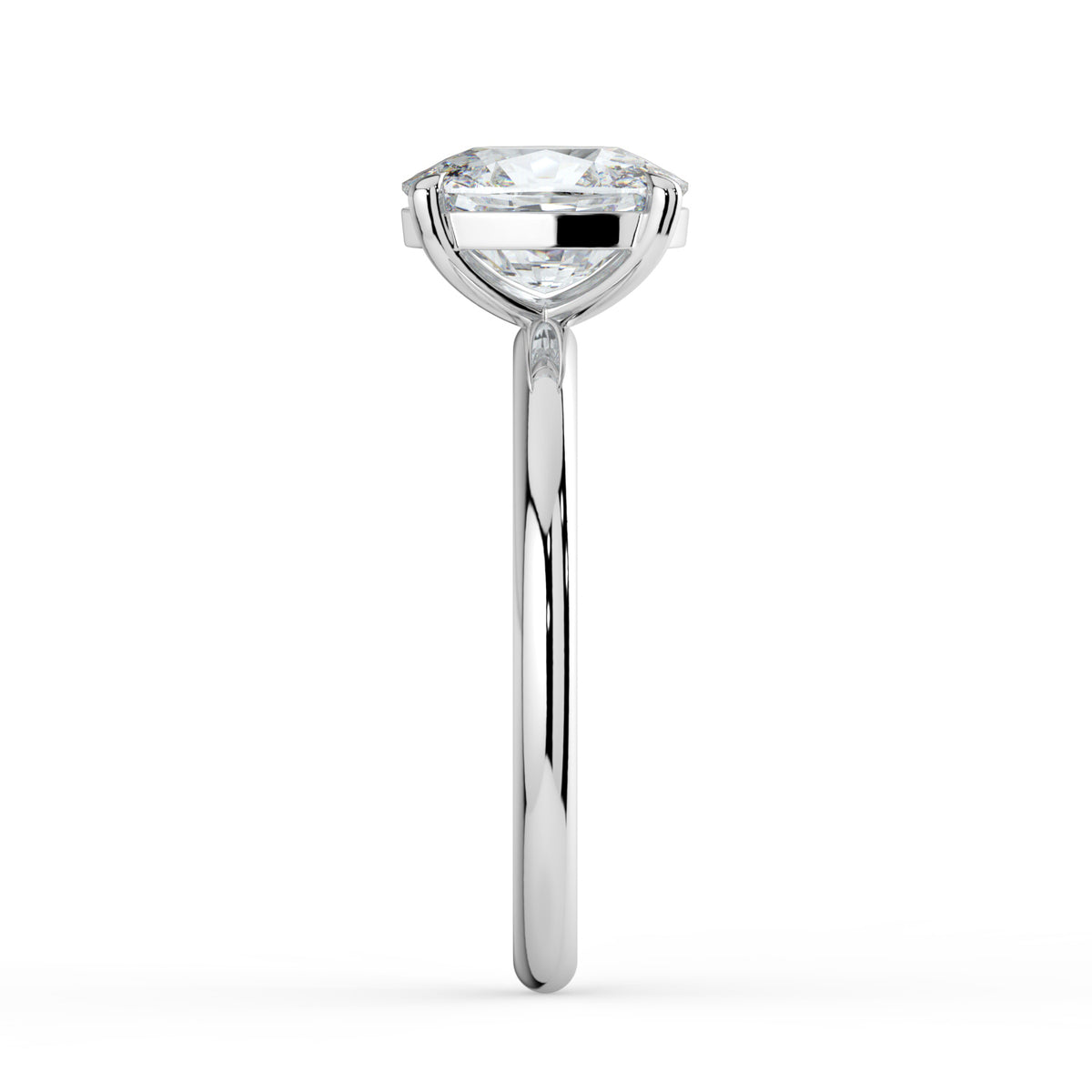 The Nova Ring — Elongated Cushion Solitaire Lab-Grown Diamond Engagement Ring in White Gold | The Jewel Concierge