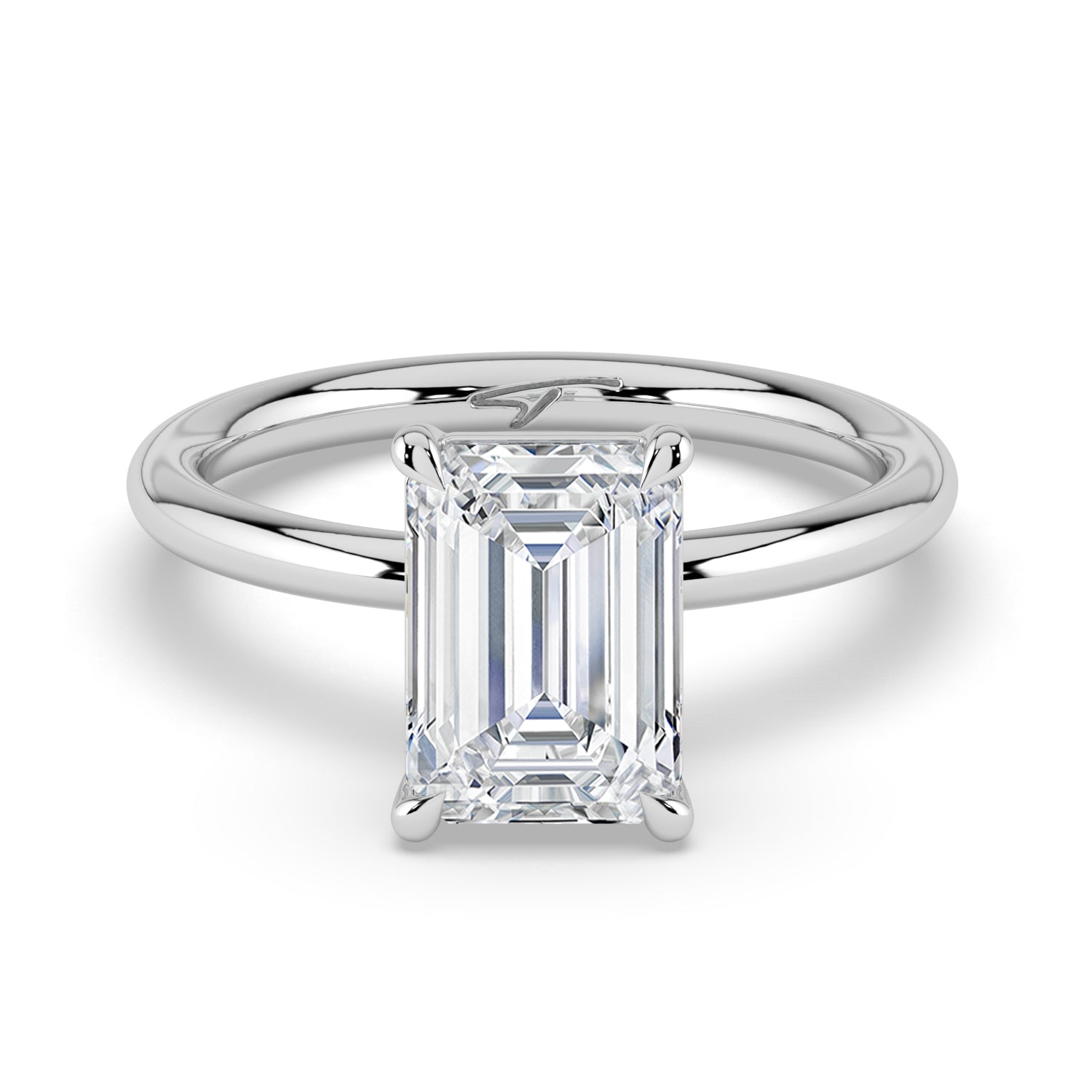 The Nova Ring - Emerald Solitaire