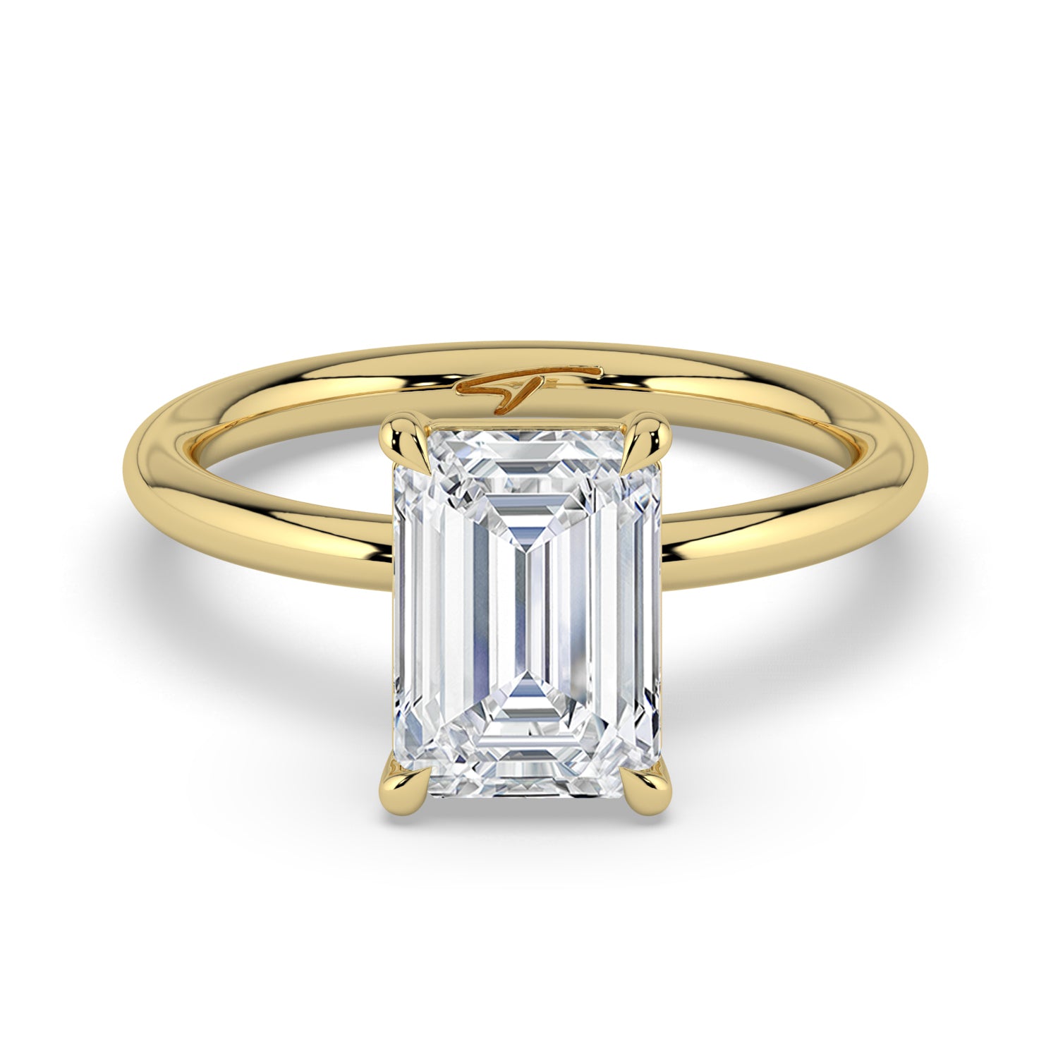 The Nova Ring - Emerald Solitaire