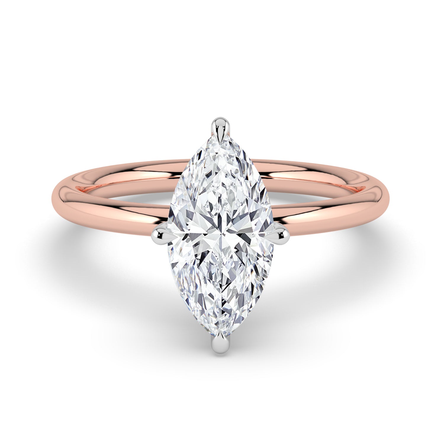 The Nova Ring - Marquise Solitaire
